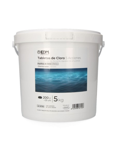 Cloro 5 acciones tabletas 5kg fusion