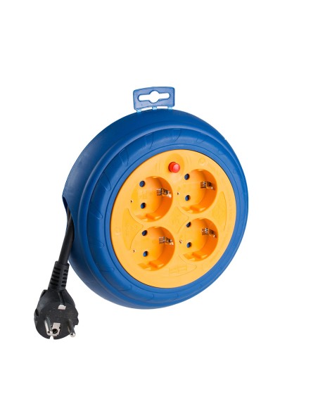 Enrollacables 03 m 3 g 1,50 mm² 4 tomas t/tl