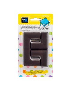 Protector cantos acolchado marron 5002-4-001 (blister 4 unid.) inofix 2