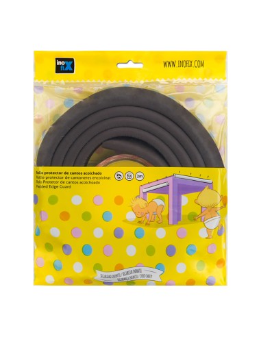 Rollo protector de cantos acolchado 2m marron...