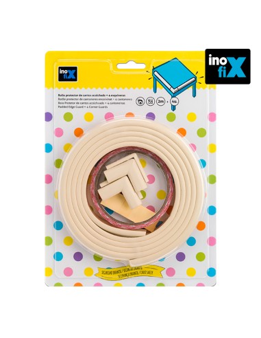 Rollo protector cantos 2m + 4 esquineras blanco...
