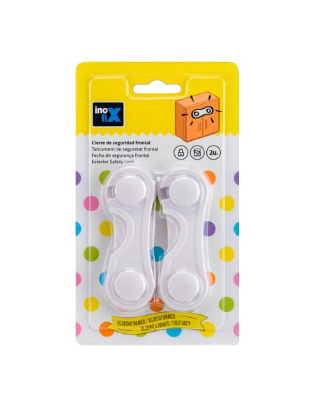 Cierre seguridad frontal blanco 5105-2-001 (blister 2 unid.) inofix