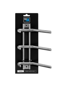 Colgador de acero inoxidable 6 ganchos doble (blister) 2