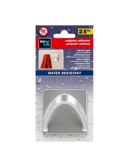 Colgador resistente al agua modelo cinta cromo (blister)