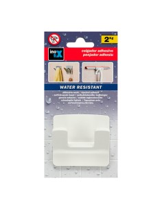 Colgador resistente al agua modelo rama doble blanco (blister) 2