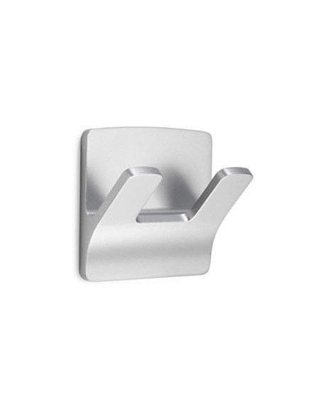 Colgador resistente al agua modelo rama doble cromo (blister)