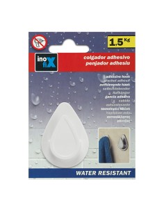 Colgador resistente al agua modelo gota blanco (blister) 2