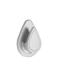 Colgador resistente al agua modelo gota cromo (blister)