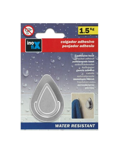 Colgador resistente al agua modelo gota cromo...