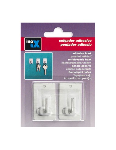 Colgador adhesivo acero 2040-1-000 (blister 2...