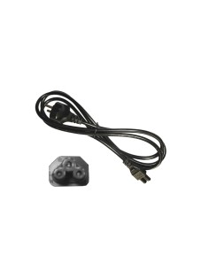 Cable de alimentador para portatil negro 2m