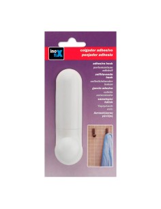 Colgador adhesivo "j" blanco 2088-2-000 (blister) inofix 2