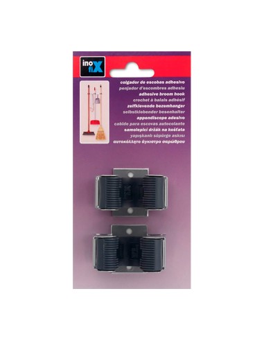 Colgador escobas adhesivo cromo mate 2055-7-000...