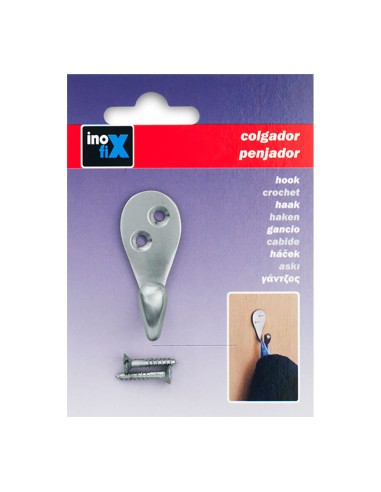 Colgador clasico de laton niquel satinado...