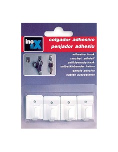 Colgador adhesivo blanco 2019-2-001 (blister 4 unid.) inofix 2