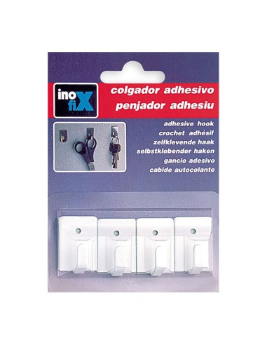 Colgador adhesivo blanco 2019-2-001 (blister 4...