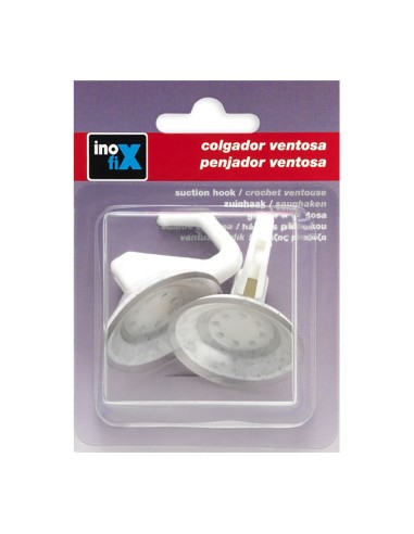 Colgador ventosa ø42mm articulado blanco...