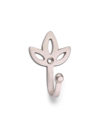 Colgador de laton modelo tulipan niquel satinado (blister)