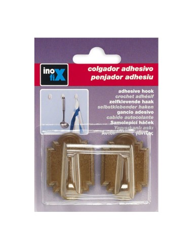 Colgador adhesivo madera 2061-8-000 (blister 2...