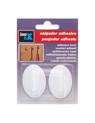 Colgador adhesivo redondo blanco 2063-3-000...