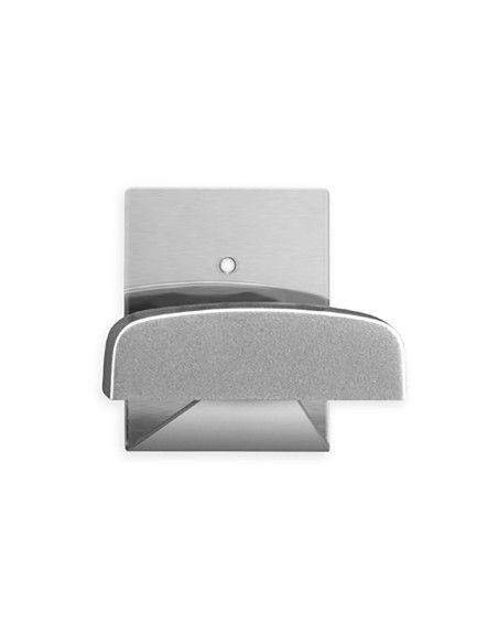 Colgador adhesivo cromo mate grande (blister)