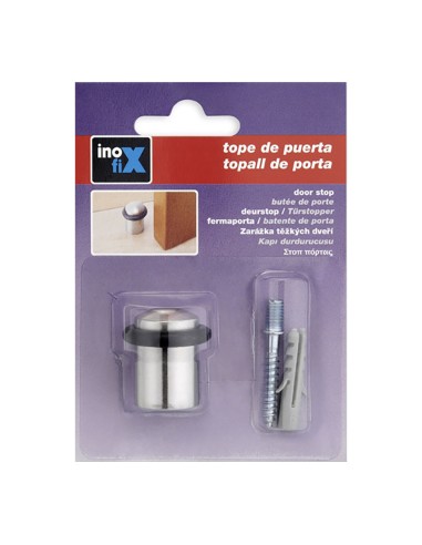 Tope de puerta con torica acero inoxidable...