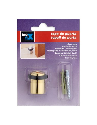 Tope de puerta con torica laton (blister)