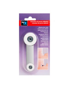 Tope retenedor giratorio metalico blanco (blister) inofix 2