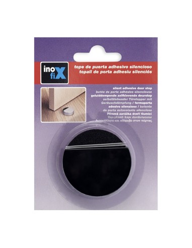 Tope adhesivo silencioso negro (blister) inofix