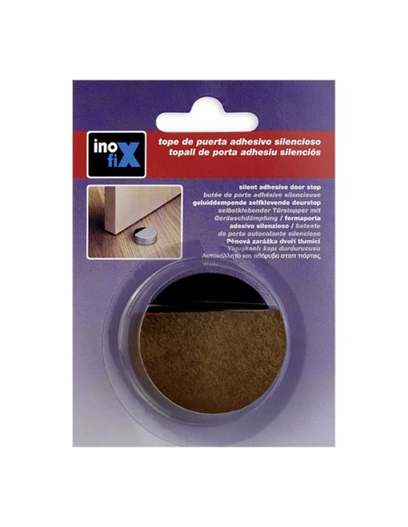 Tope adhesivo silencioso madera (blister) inofix