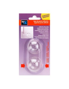 Tope adhesivo flexible transparente (blister 2 unid.) inofix 2