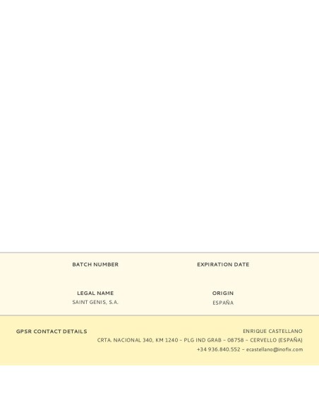 Tope retenedor giratorio adhesivo beige (blister) inofix