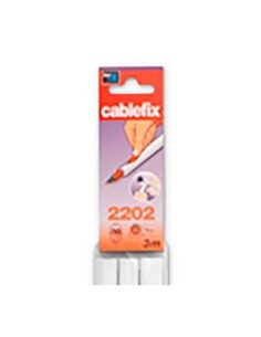 Cablefix adhesivo blanco 3 m 10,5 x 10 mm, blister 2