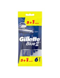 Maquinilla de afeitar blue ii fija pack 5+1 uds