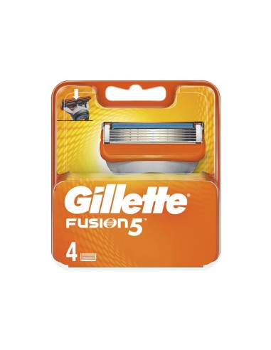 Cuchillas de recambio fusion5 manual pack 4 uds