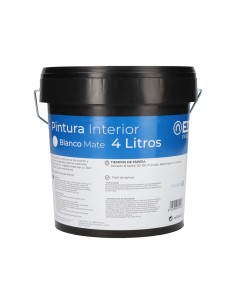 Pintura plastica blanca mate interior 4 l