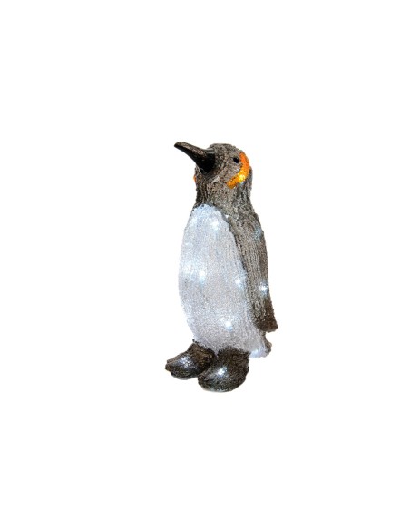 Figura pingüino de led acrilico exterior