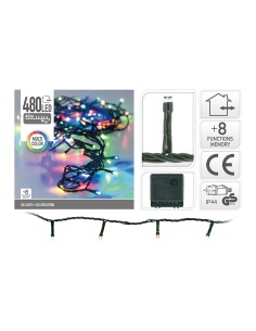 Guirnalda multifuncion 480 leds multicolor 220v ip44 39m 2