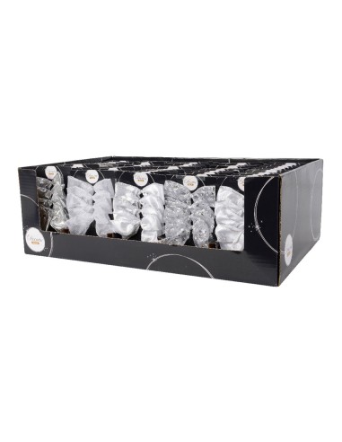 Lazos de poliester plata para decoración surtidos