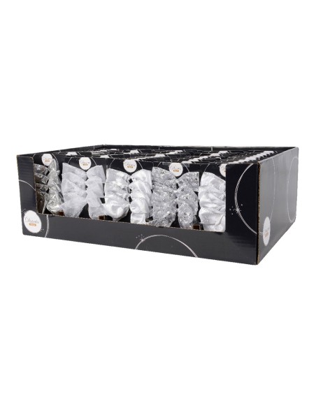 Lazos de poliester plata para decoración surtidos