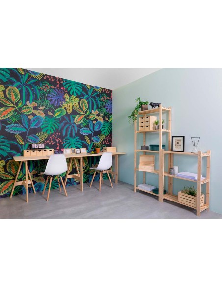 Estanteria pino serie natura sin barniz 100% pefc cert 171 x 65 x 30 cm