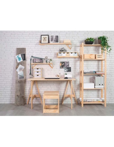 Estanteria pino serie natura sin barniz 100%...