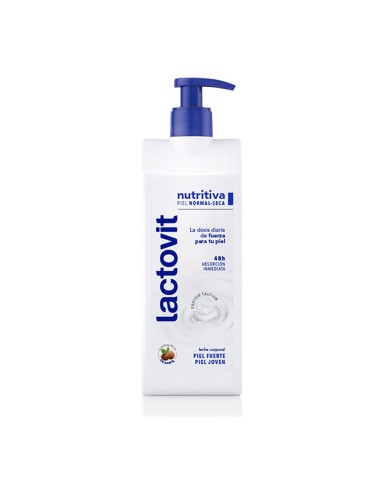 Lactovit loción corporal 400ml dosificador todo tipo de pieles