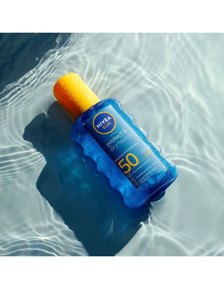 Loción solar invisible nivea sun f50 spray protege y refresca 200ml