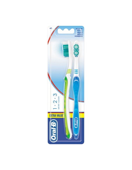Cepillo oral b shiny clean 2 uds colores / modelos surtidos