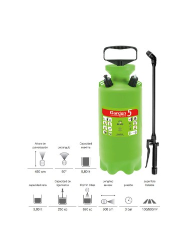 Pulverizador / vaporizador 5 l