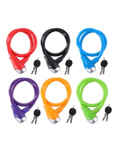 Candado de cable ø12mm 65cm dunlop colores / modelos surtidos 2