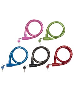 Candado de cable ø18mm 65cm colores surtidos 2