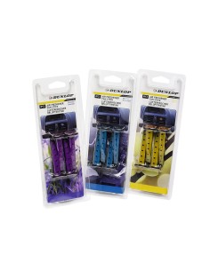 Pack 4 ambientadores en stick para coche dunlop colores / modelos surtidos 2