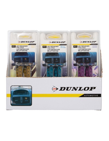 Pack 4 ambientadores en stick para coche dunlop...